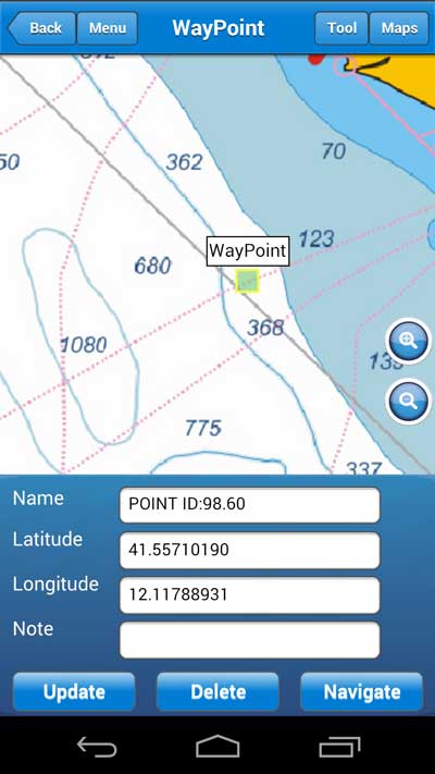 User Manual  add waypoints 